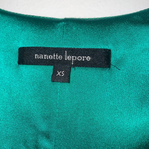 Nanette Lepore Green Silk/Spandex Sleeveless Blouse - XS - Picture 2 of 4